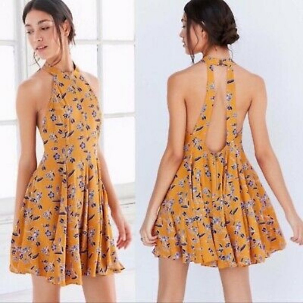 Urban Outfitters Floral Backless Dress